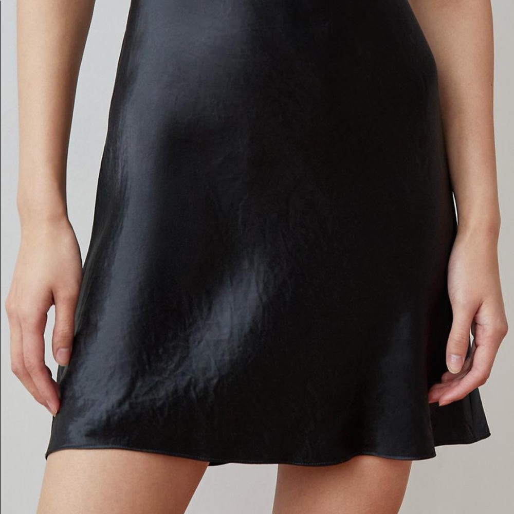 Babaton Black Mini Slip Skirt